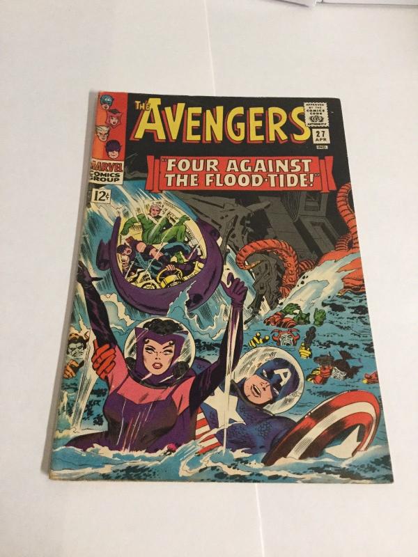 Avengers 27 Vg+ Very Good+ 4.5 Tape On Spine Marvel Comics Silver Age