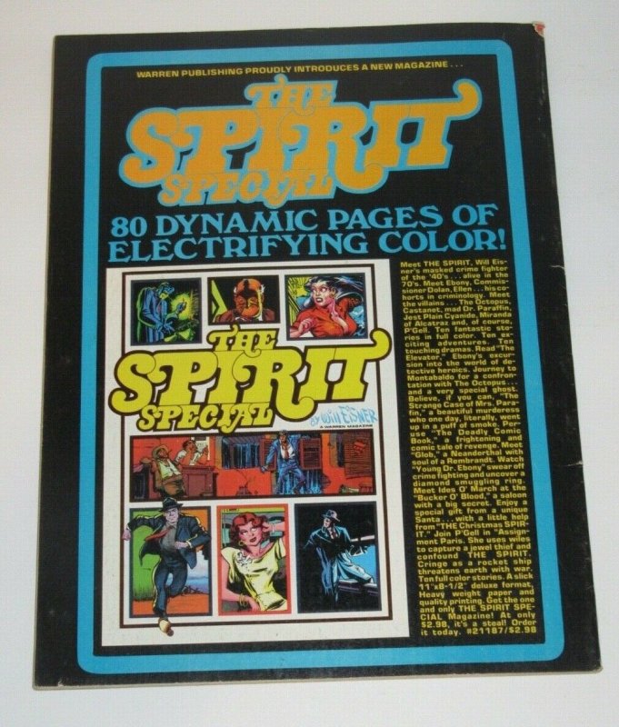 The Spirit #12 February 1976 Warren Magazine FN/VF