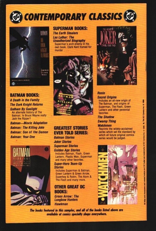 Batman and Other DC Classics #1 1989-1948 origin story by Bob Kane-Camelot 30...
