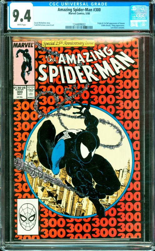 Amazing Spider-Man #300 CGC Graded 9.4 Origin & 1st Full Appearance of Venom