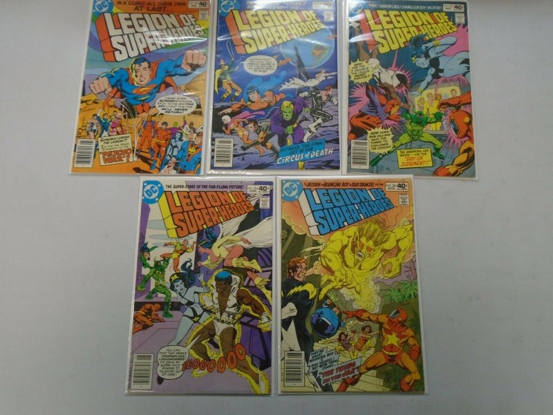 Legion of Super-Heroes lot 5 different #259-266 avg 5.0 VG FN (1980 2nd Series)