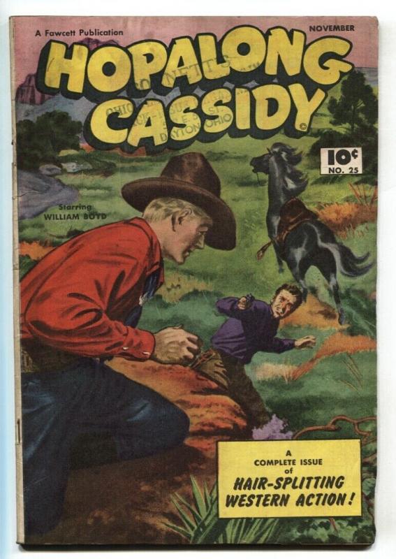 Hopalong Cassidy #25 1948-Fawcett-William S Boyd-VG