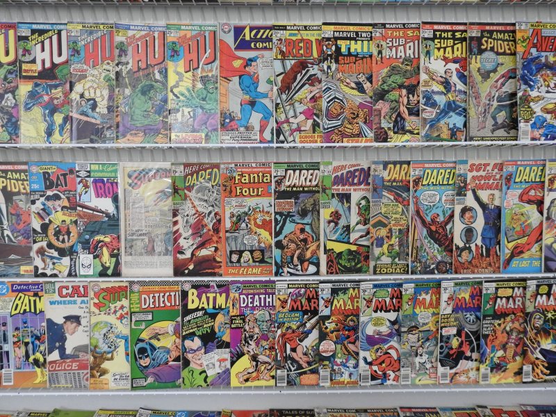 Huge Lot of 180+ Low Grade Comics W/ Spider-Man, Daredevil, Hulk, +More!