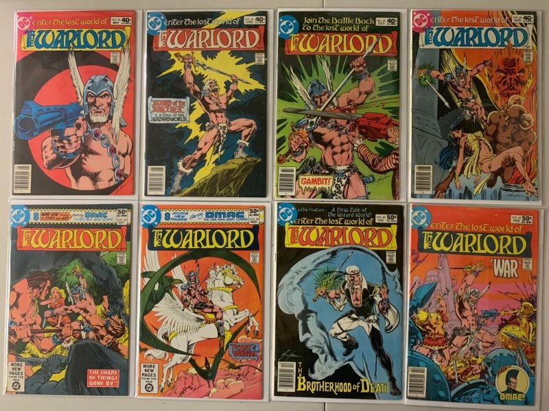 Warlord comics lot #1-50 47 diff avg 5.0 (1976-81)
