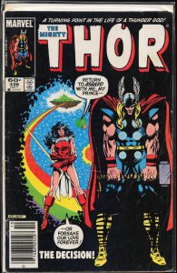 Thor #336 Newsstand Edition (1983) Thor