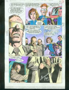 ORIGINAL D.C. COLOR GUIDE ROBIN ANNUAL #2 PG 18-SIGNED VG