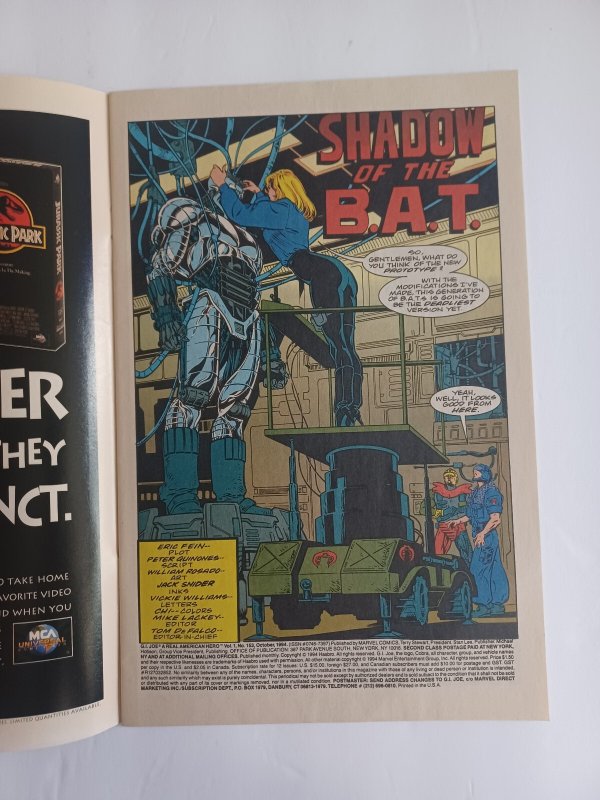 G.I. Joe A Real American Hero #153 - Marvel - 1994 - VF