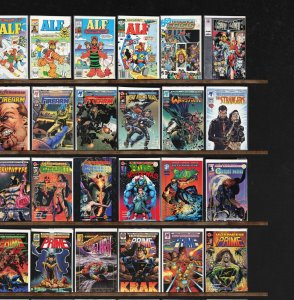 Huge Lot 140+ Comics with Prime, Alf, Shadowhawk, Firearm, Major Bummer & More!