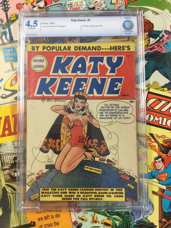 Katy Keene 1 Cbcs 45 Vg Bill Woggon Archie Comics Betty Veronica 1949 Golden Comic Books 