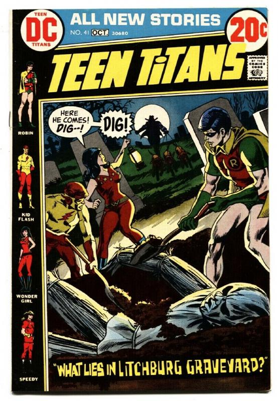 Teen Titans #41-Comic Book DC 1972-Robin-Wonder Girl-horror cover