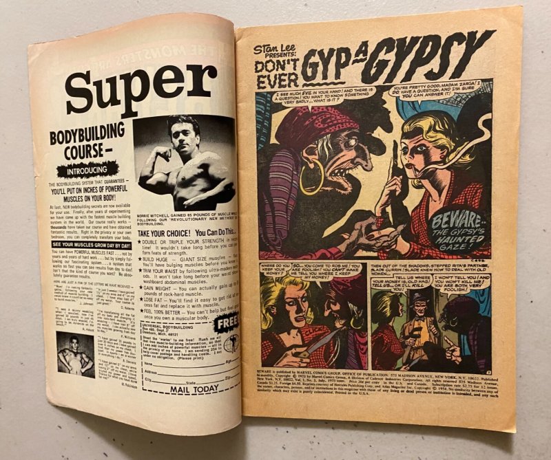 Beware #3 Marvel (4.0 VG) (1973)