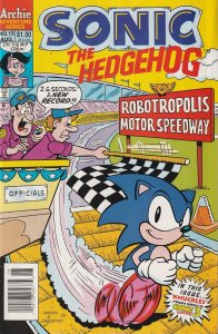 Sonic The Hedgehog # 13 Newsstand Cover VF Archie Adventure 1994 [B2]