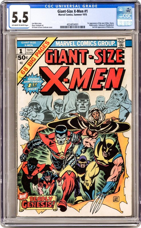 Giant Size X-Men #1 (1975) CGC Graded 5.5 - 1st App. New Team!