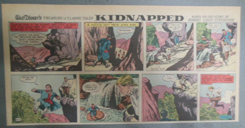 10/13 Walt Disney's Kidnapped Sunday Pages from 1960 Size: ~7.5 x 15 inches