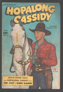 Hopalong Cassidy #18 1948- Fawcett-William  Boyd & Topper B-Western film star...