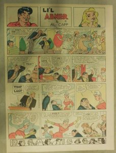 (49) Li'l Abner Sunday Pages by Al Capp from 1959 Tabloid Size Frazetta Artwork!