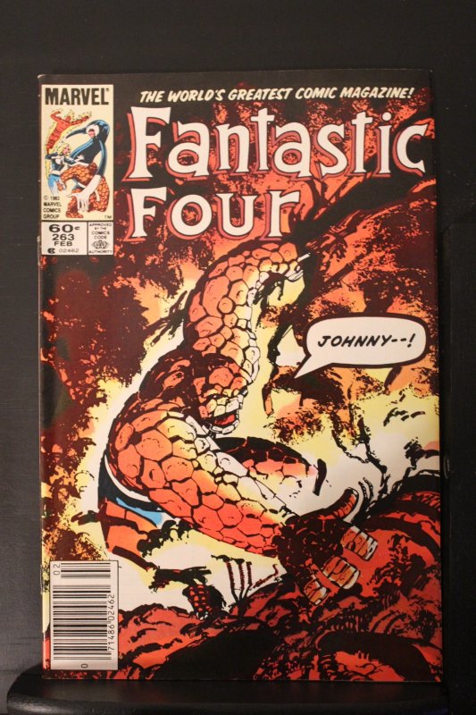 Fantastic Four #263 1984 High-Grade NM- Thing vs. Mole Man, Johnny Racing Story