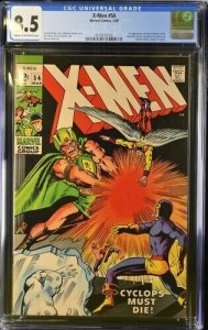 X-Men #54 1969 Marvel Comics CGC 8.5 1st app Alex Summers and Living Pharaoh
