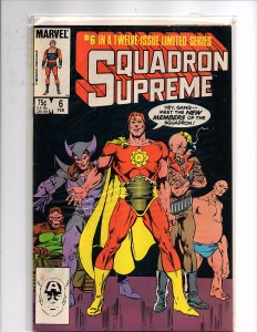 Marvel Comics (1985) Squadron Supreme #6 Bob Layton Art Hyperion Dr. Spectrum
