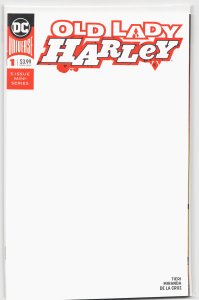 Old Lady Harley #1 Blank Cover (2018) Harley Quinn