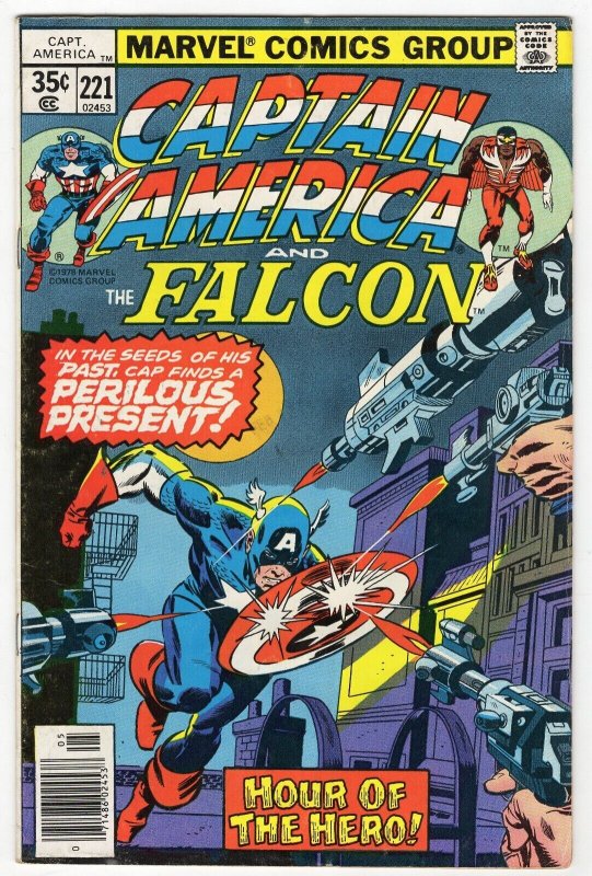Captain America #221 VINTAGE 1978 Marvel Comics Falcon