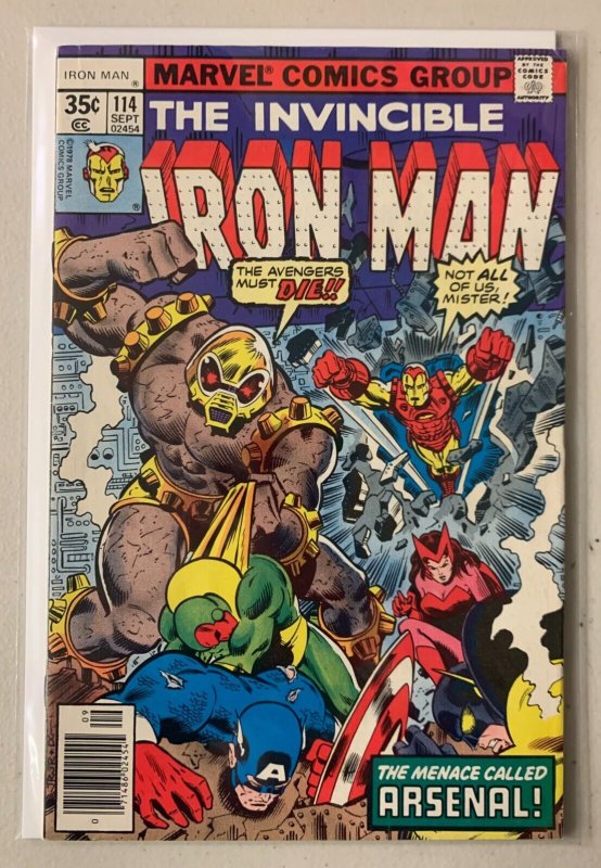 Iron Man #114 Marvel 1st Series (7.0 FN/VF) 1st Arsenal (1978)