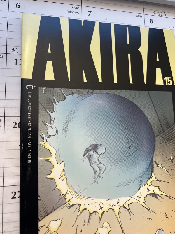 AKIRA # 15 Psychic Duel Katsuhiro Otomo story & Art, Marvel Epic (1990) VF
