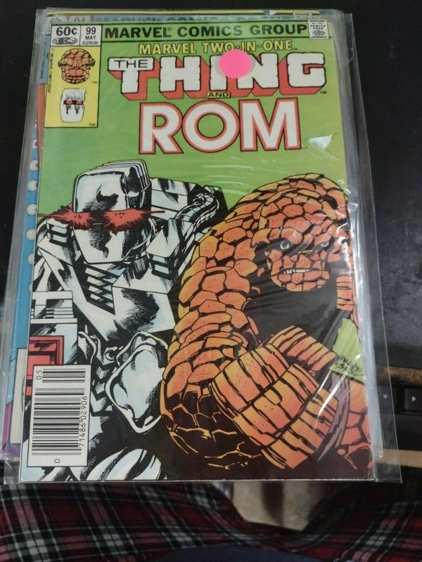 MARVEL TWO IN ONE # 99- 1983 MARVEL THE THING+ ROM SPACE KNIGHT