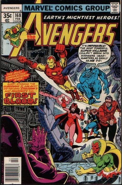 AVENGERS #168 (NG) stock photo