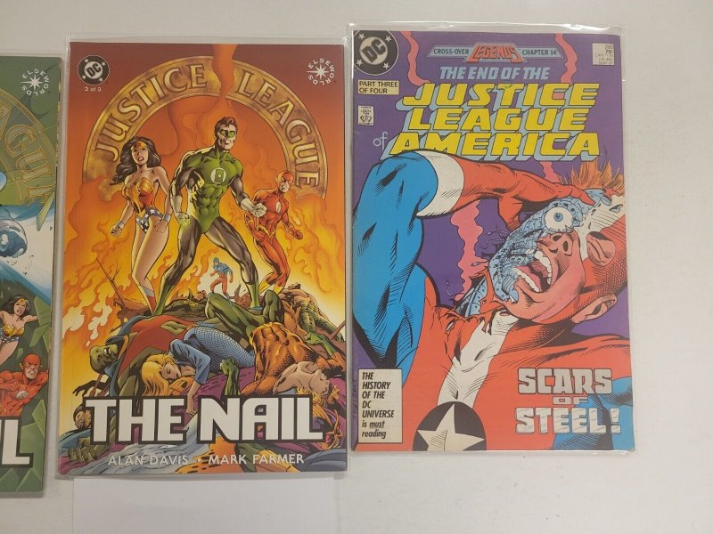 3 DC Comics #2 3 Justice League The Nail + #3 Justice League America 88 TJ14