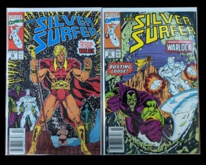 Silver Surfer #46-65 Run Lot Adam Warlock Reintroduced 1991 Marvel F/VF