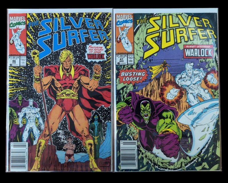 Silver Surfer #46-65 Run Lot Adam Warlock Reintroduced 1991 Marvel F/VF