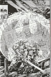 Shadow War Zone # 1 B&W 1:50 X-Men 141 Homage NM DC 2022 [G7]