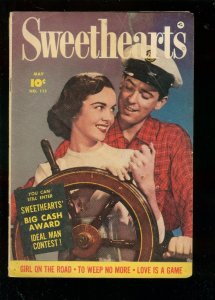 SWEETHEARTS #111 1952-RONALD REAGAN--GIRL ON THE ROAD VG