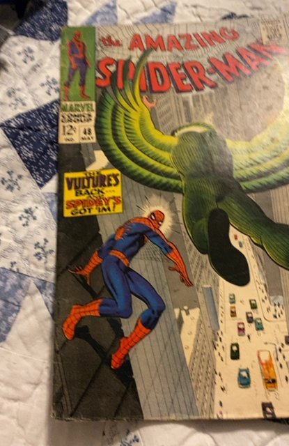 The Amazing Spider-Man #48 (1967)vs the vulture Romita art