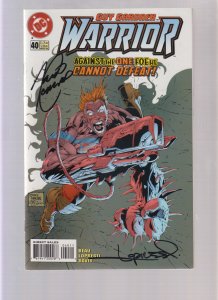 Guy Gardner: Warrior #40 - Signed by Tim Conrad & Aaron Lopresti. (8.0) 1996