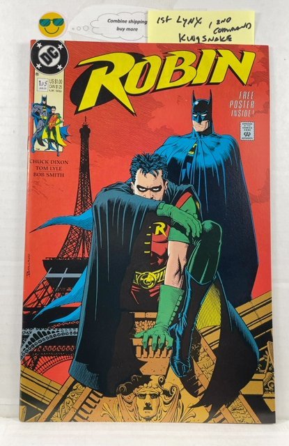 Robin #1 (1991) NM (KEY -First Lynx second command king snake