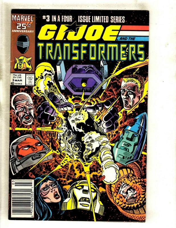 Lot Of 10 GI Joe Marvel Comic Books # 3 (2) 4 5 42 50 + Transformers 2 (3) 3 RM1