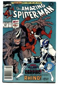 AMAZING SPIDER-MAN #344 Newsstand ed - 1st CLETUS KASADY (CARNAGE)