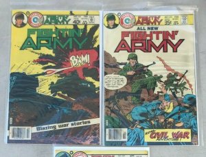 FIGHTIN' ARMY #130, 144, 151 3PC LOT (FN/VF) CHARLTON!! 1981