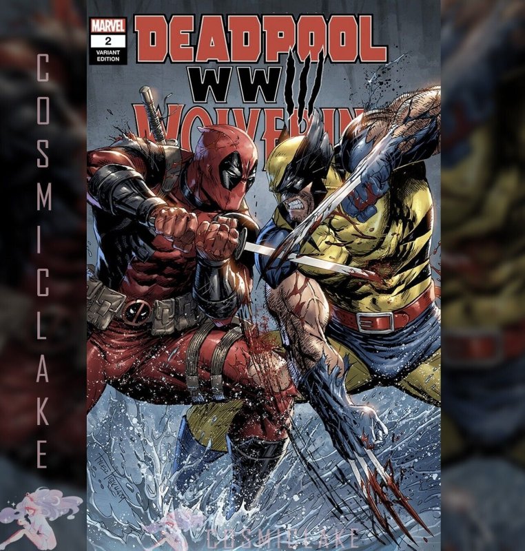 DEADPOOL WOLVERINE WWIII #2 TYLER KIRKHAM VARIANT LTD PREORDER 6/1 ☪