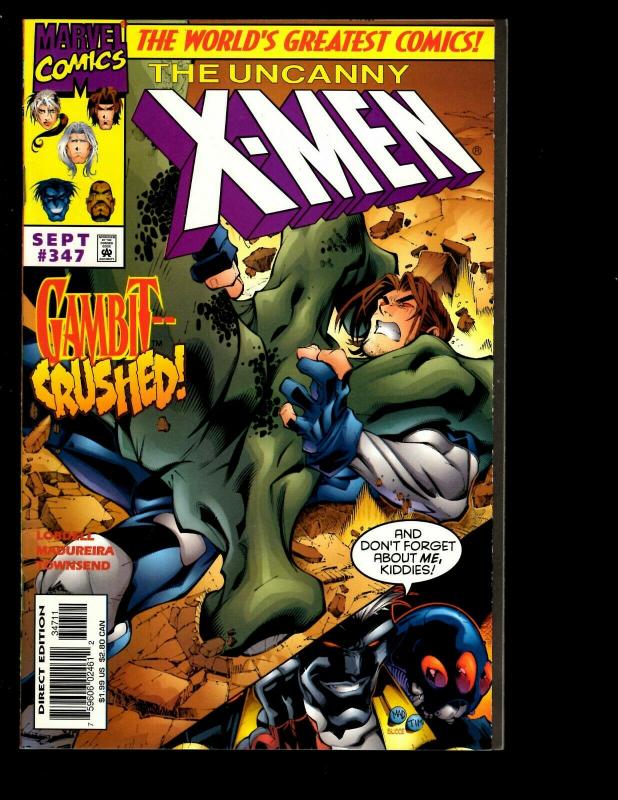 12 Uncanny X-Men Comics # 340 341 342(2) 343 344 345 346 347 348 349 350 JF3