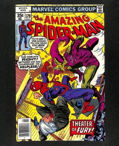 Amazing Spider-Man #179 Green Goblin Cover! Theater of Fury!