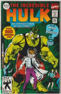 Incredible Hulk #393 (May 1992, Marvel), VFN condition (8.0), 72 pgs, 1st print