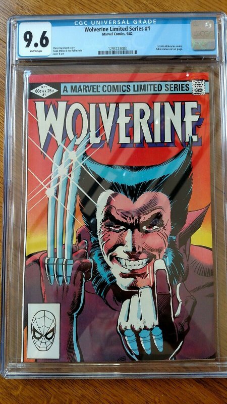 Wolverine #1 Limited Series (Sep 1982, Marvel) CGC 9.6