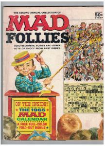 MAD FOLLIES (1965) 2 G-VG CALENDAR 1965