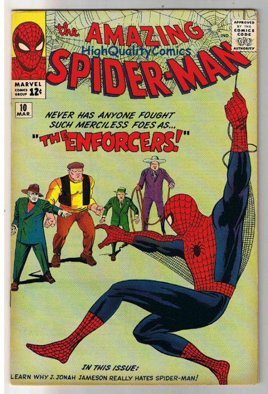 AMAZING SPIDER-MAN 10, VF+, Steve Ditko,1st Big Man, 1963, more ASM in store