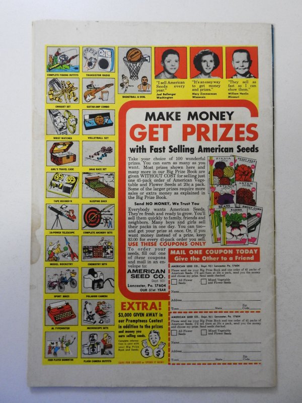 Adventure Comics #378 (1969) VG centerfold detached top staple, moisture stain