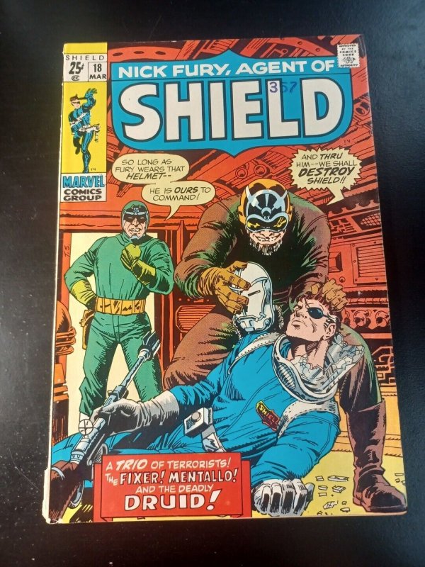 Nick Fury, Agent if SHIELD #18 FN/VF Marvel Comics c213