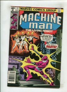 MACHINE MAN #12 (8.0) DITKO, NEWSSTAND!! 1979